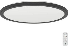 Eglo 901454-LED Dimmelhető fürdőszobai lámpa ROVITO-R 18,5W/230V átm. 38,9cm IP44 fekete + távirányító