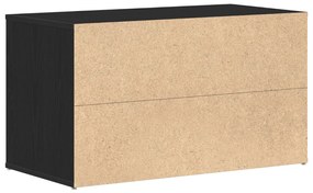 Fészek Pad Fekete Tölgy 80x40x45 cm Mérnöki Fa