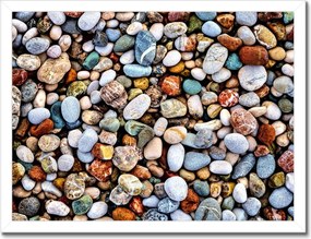 Poszterek keretben 40x30 Színes kövek