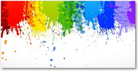 Fotó-kép edzett üveg Szivárvány foltok 140x70