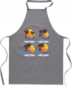Konyhai kötény Strand Pálmafák Nyaralás Nyomtatás Szakácsnak