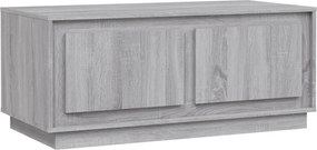vidaXL szürke sonoma színű szerelt fa dohányzóasztal 102x50x44 cm