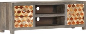 vidaXL szürke tömör mangófa TV-szekrény 120 x 30 x 40 cm