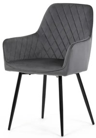 Szürke Bársony Étkezőszék. DCH-215 GREY4