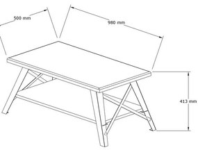 Konik Walnut konferenciaasztal