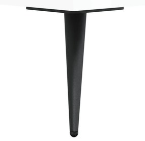 fehér magasfényű szerelt fa TV-szekrény 150x36x30 cm