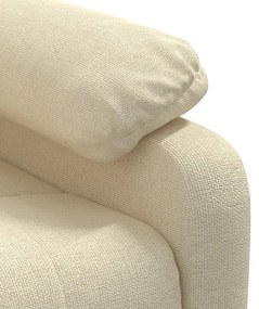 krémszínű szövet masszázsfotel