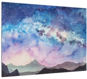 Kép - Milky Way, akvarell (üvegen) (70x50 cm)