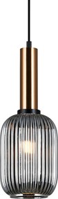 Italux ANTIOLA PND-5588-1M-BRO+SG Függőlámpa 1x40W/E27 IP20