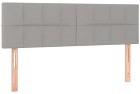 2 db világosszürke szövet fejtámla 72 x 5 x 78/88 cm