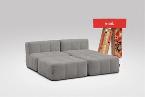 4 Teiliges Modulares Sofa – Grau