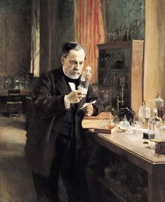 Művészeti fotózás Louis Pasteur in his Laboratory, 1885, Edelfelt, Albert Gustaf Aristides, (35 x 40 cm)