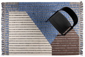 Kék-barna pamut szőnyeg 160x230 cm Hampton – Dutchbone