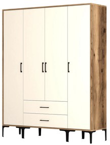 Ruhásszekrény Kiara STS (dió + krém). 1088351