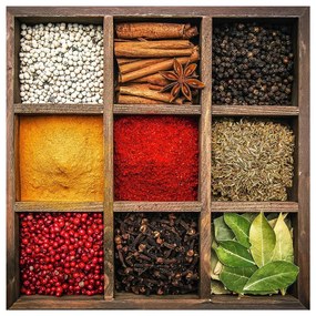 Üveg kép 30x30 cm Spices Box – Styler