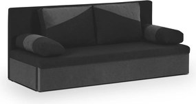 ROLO Háromszemélyes kinyitható kanapé Fekete/szürke