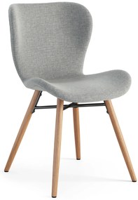 MAZZONI EXPORT ALTEA Szürke (Rio 180 szövet)/ természetes tölgy lábak - MODERN SZÉK NAPPALIBA/ÉTKEZŐBE/KONYHÁBA/ IRODÁBA