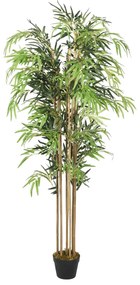 zöld mű bambuszfa 1095 levéllel 150 cm
