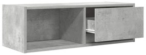 2 db betonszürke szerelt fa TV-szekrény 80x31x25,5 cm