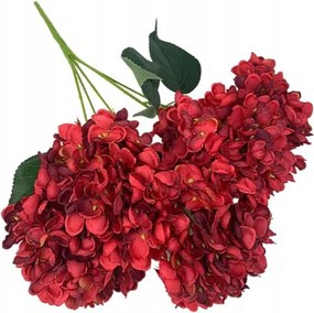 Hortenzia csokor 46 cm piros