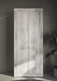 Basic gardróbszekrény fehérített fenyő 78 x 187 cm