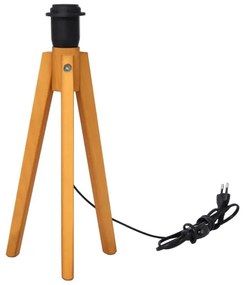 Asztali lámpa ALBA 1xE27/15W/230V fekete/arany/tölgy