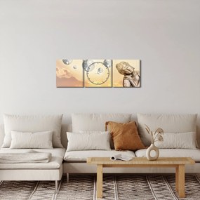 Kép - Meditációs idő (órával) (90x30 cm)