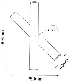 Shilo 2243 - Spotlámpa YABU 1xGU10-MR11/15W/230V fekete