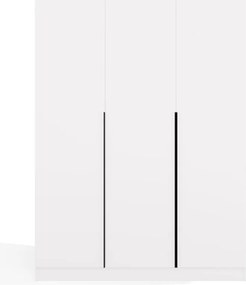 Aldabra SENSO 3D gardróbszekrény 150x56.5x200 cm, fehér-fekete