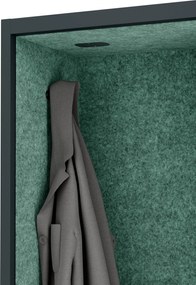 Sally 600mm korpus Antracytowy - siedzisko Zielony