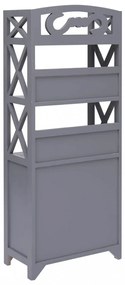 szürke császárfa fürdőszobaszekrény 46 x 24 x 116 cm