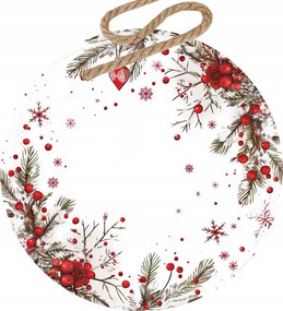 Karácsonyi gömbök karácsonyfára dekoratív nyomtatás magyal a karácsonyfán 5db