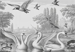 Divatos 3D Fali Tapéta Klasszikus táj 208x146 Ragasztóval