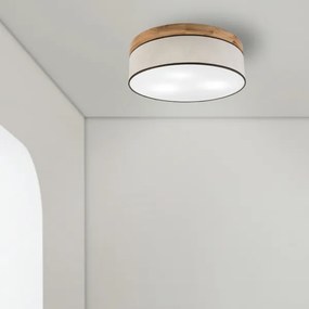 Brilagi - LED Mennyezeti lámpa BELLADONNA 3xE27/15W/230V átm. 50 cm krémes/tölgy