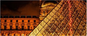 A párizsi Louvre képe (120x50 cm)