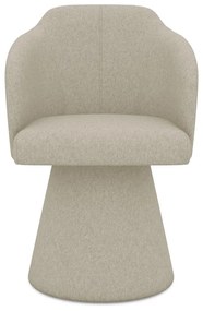 Bézs kárpitozott étkezőfotel Kanoa – Makamii