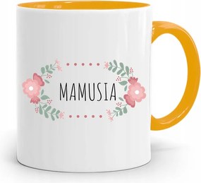 Sárga Bögre Ajándék Anyukáknak fényképes nyomattal