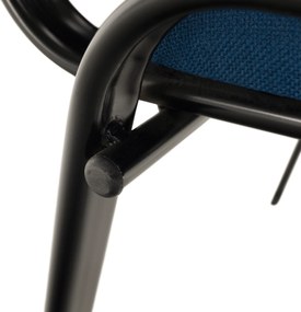 Irodai szék, sötétkék, ISO ECO