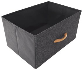 PALMERA szekrény szövet fiókokkal, fekete