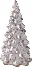 Karácsonyfa Led Ezüst 22cm Metál Karácsonyi