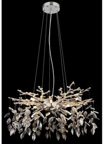 Globo 64133-8 - Csillár zsinóron DANNA 8xG9/8W/230V átm. 61 cm króm