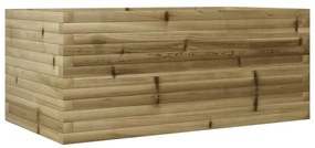 impregnált fenyőfa kerti virágláda 110x60x45,5 cm