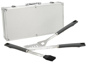 Alu Grey Line 11 db-os grillező eszközkészlet táskával - Cattara