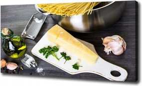Vászonkép Tészta fokhagymával 100x70cm