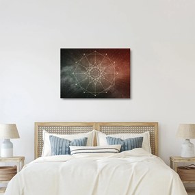 Kép - Kozmikus dodekagram (üvegen) (70x50 cm)
