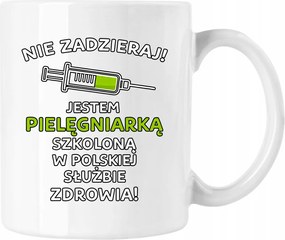 Bögre Ne szórakozz az ápolóval Fehér 330ml