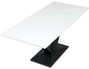 Bővíthető Étkezőasztal 140–180×85 cm, MDF, Fehér. HT-W1630 WT