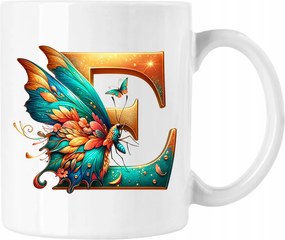 Bögre Betű Pillangó Névre szóló Színes 21 Fehér 330ml