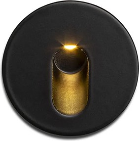 RENDL MEMPHIS R zápustná do stěny černá 230V LED 3W 60° 3000K