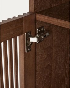 Sötétbarna éjjeliszekrény diófa dekorral Beyla – Kave Home